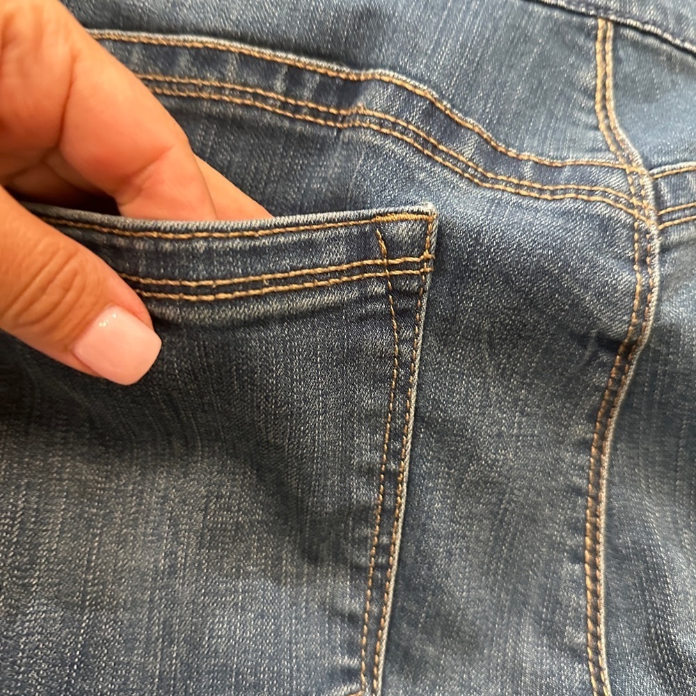 Classic Slip On Blue Women's Jeans - Picture 4 of 5